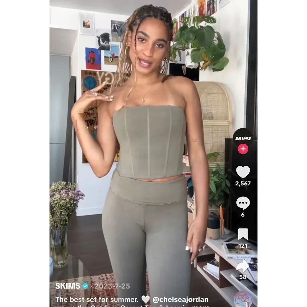 SKIMS Outdoor Corset Tube Tank Top